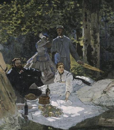 Claude Monet Le dejeuner sur l'herbe Norge oil painting art